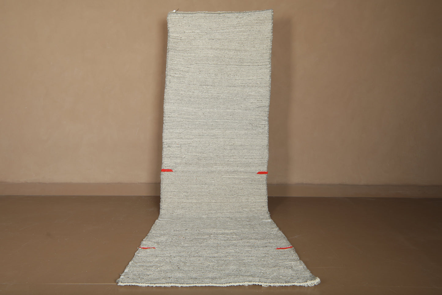 Handmade Moroccan Kilim Rug - Minimal Moroccan Rug - Handwoven Wool Carpet