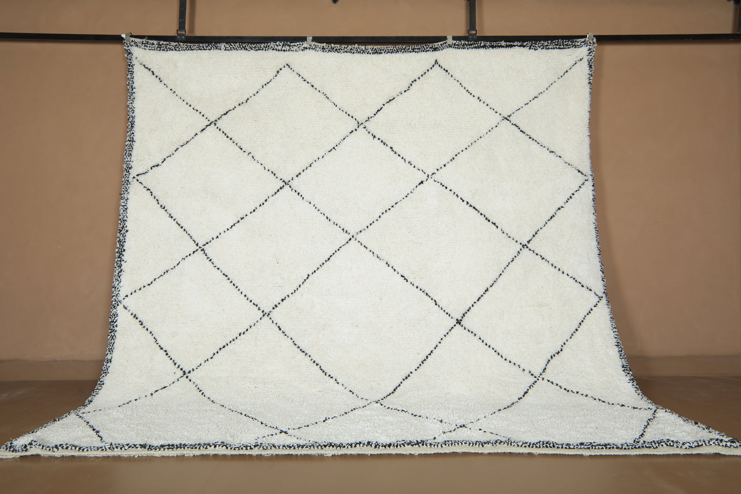 Beautiful Moroccan Design - Handmade Beni ourain Rug - Custom Wool Rug