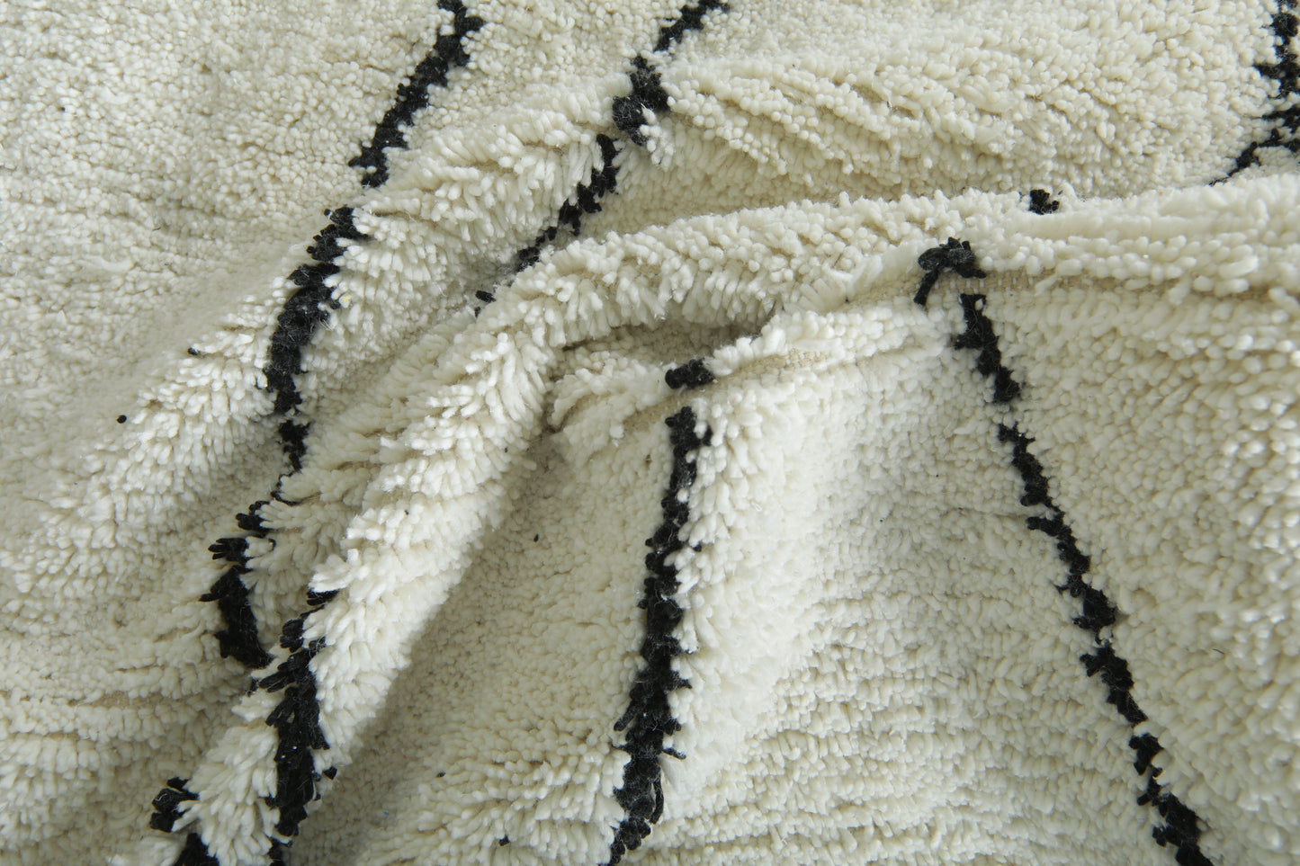 Moroccan Beni Ourain Rug –Timeless Ivory & Nomadic Lines - Custom Rug