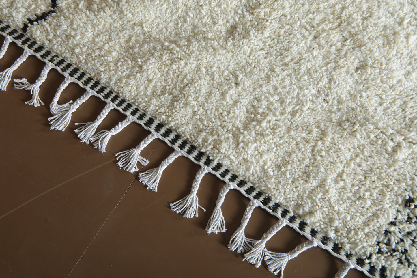 Moroccan Beni Ourain Rug –Timeless Ivory & Nomadic Lines - Custom Rug