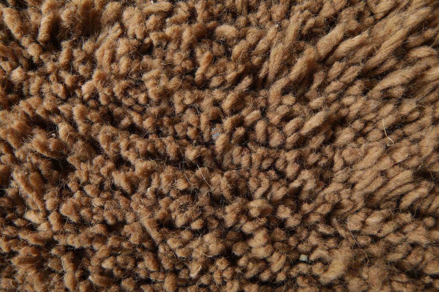 Custom Moroccan Rug - Minimalist Warm Brown Wool - Handmade Rug