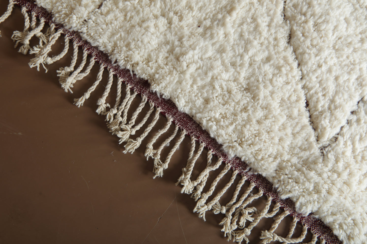 Elegant Geometric Handwoven Rug - Custom Rug - Moroccan Wool Rug
