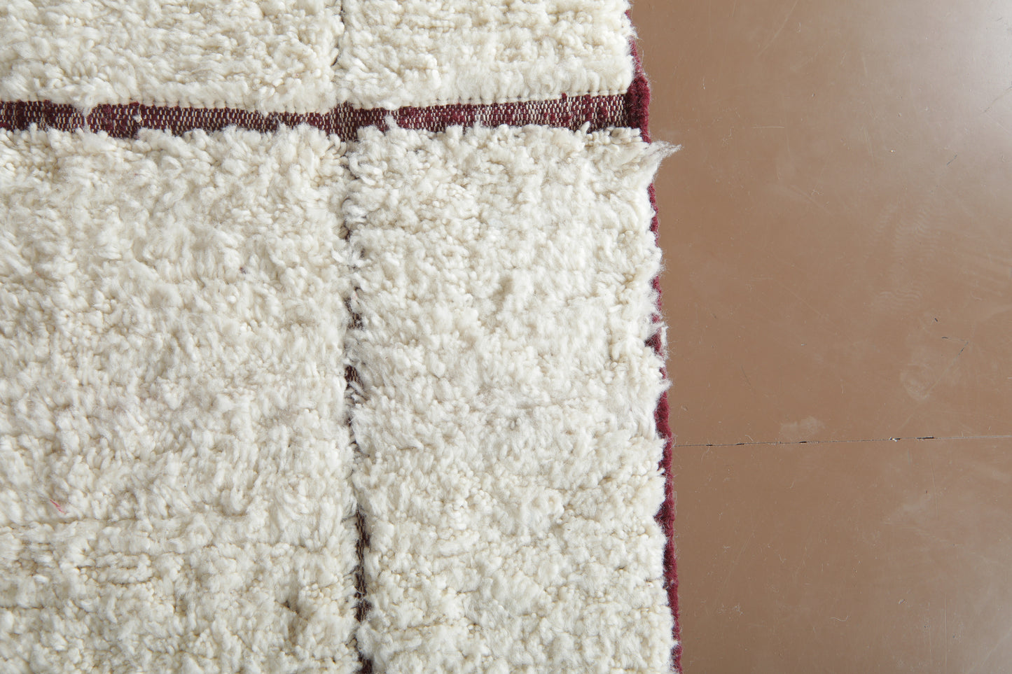 Elegant Geometric Handwoven Rug - Custom Rug - Moroccan Wool Rug