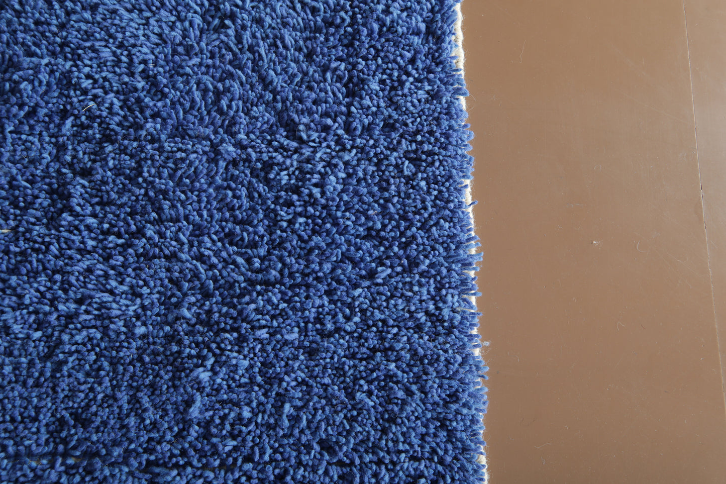 Handmade Moroccan Blue Wool Rug – Beni Ourain Carpet – Custom Modern Area Rug