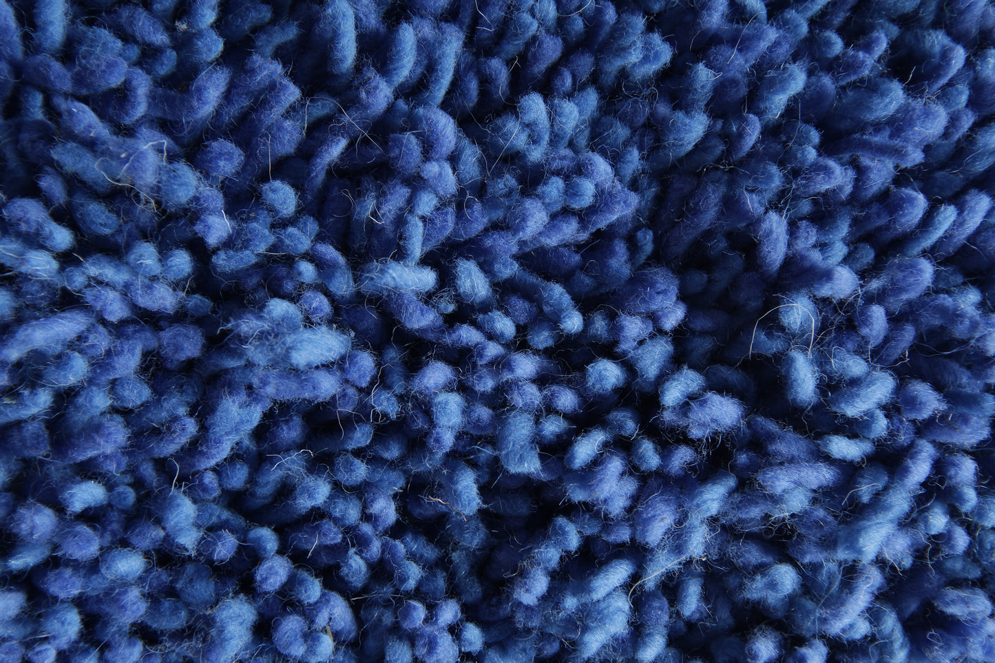 Handmade Moroccan Blue Wool Rug – Beni Ourain Carpet – Custom Modern Area Rug