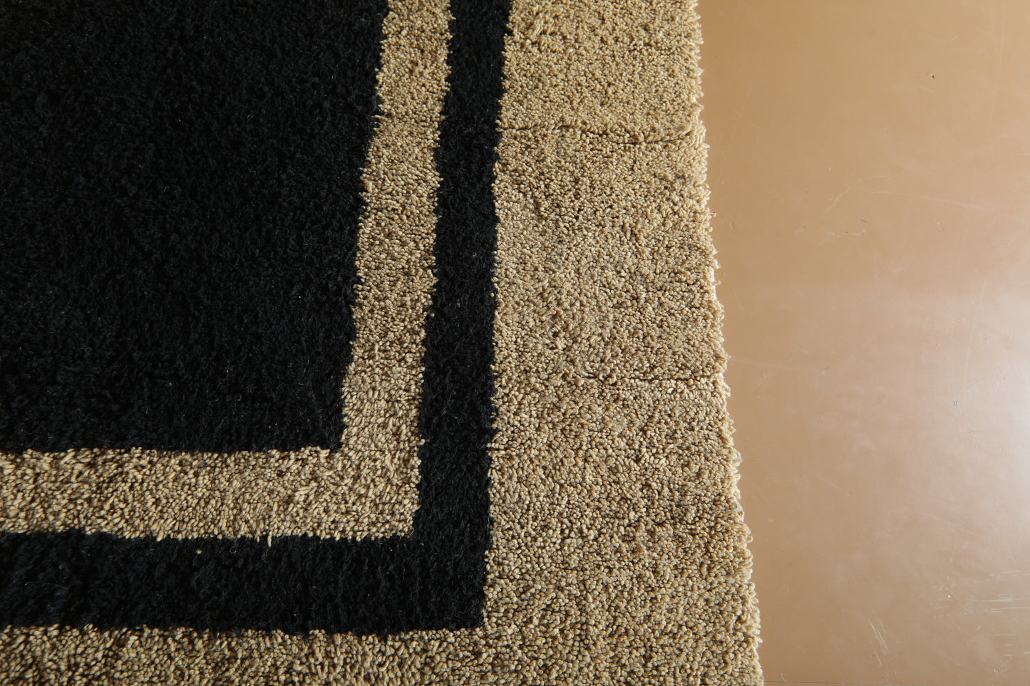 Modern Moroccan rug - Rug in Black & Clay - handmade Custom Rug