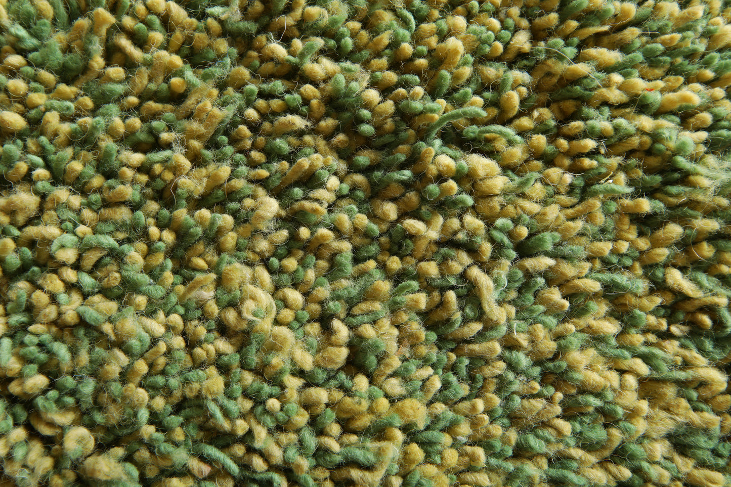 Green Textured Round Wool Rug -Handmade Rug - Custom Rug