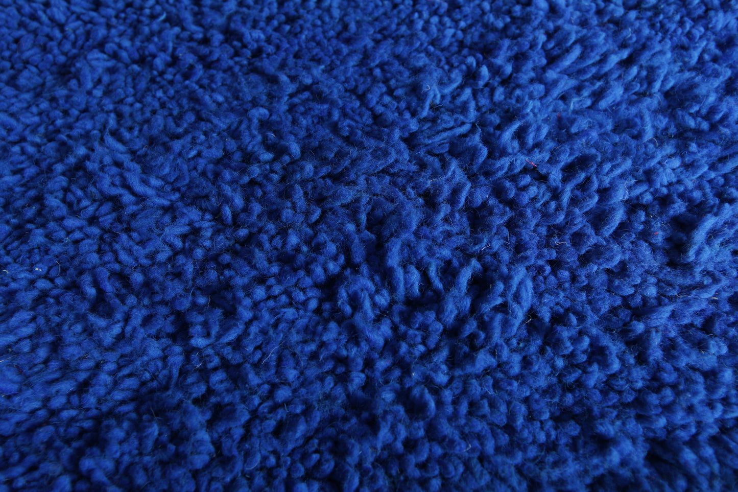 Custom Round Rug - Handmade Moroccan Style - Blue Wool Rug