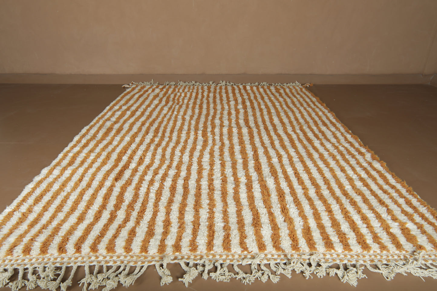 Handmade Moroccan Rug - Custom Rug - Orange Wool Rug