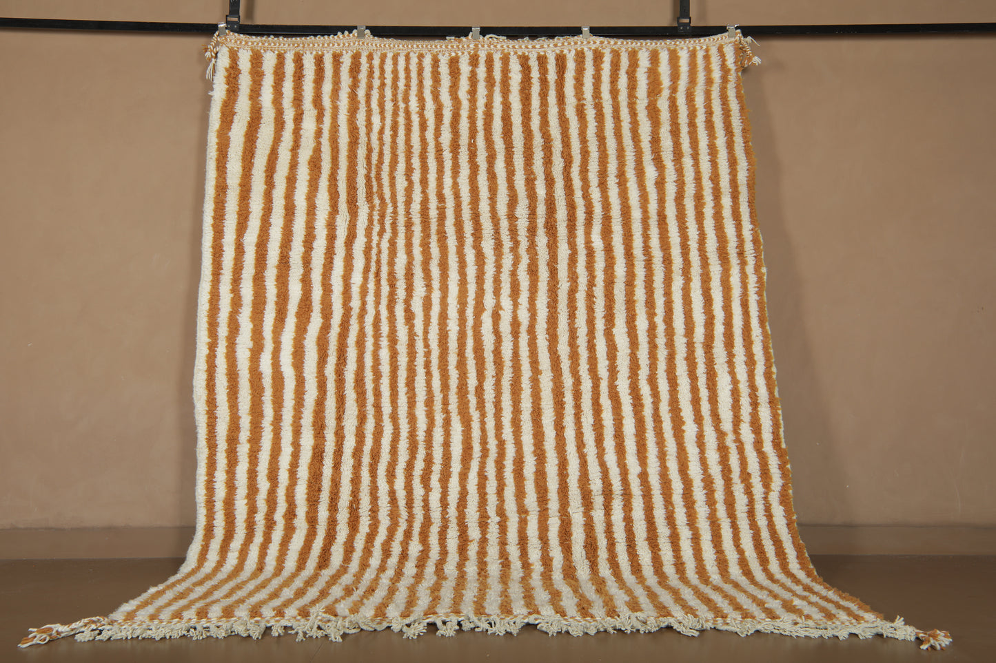Handmade Moroccan Rug - Custom Rug - Orange Wool Rug