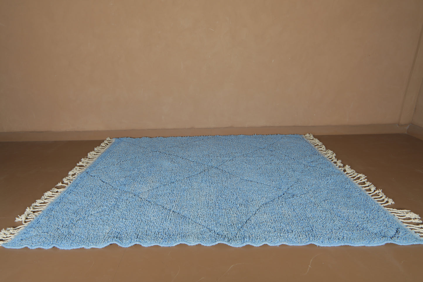 Handmade Beni ourain Rug - Custom Wool Rug - Beautiful Moroccan Design