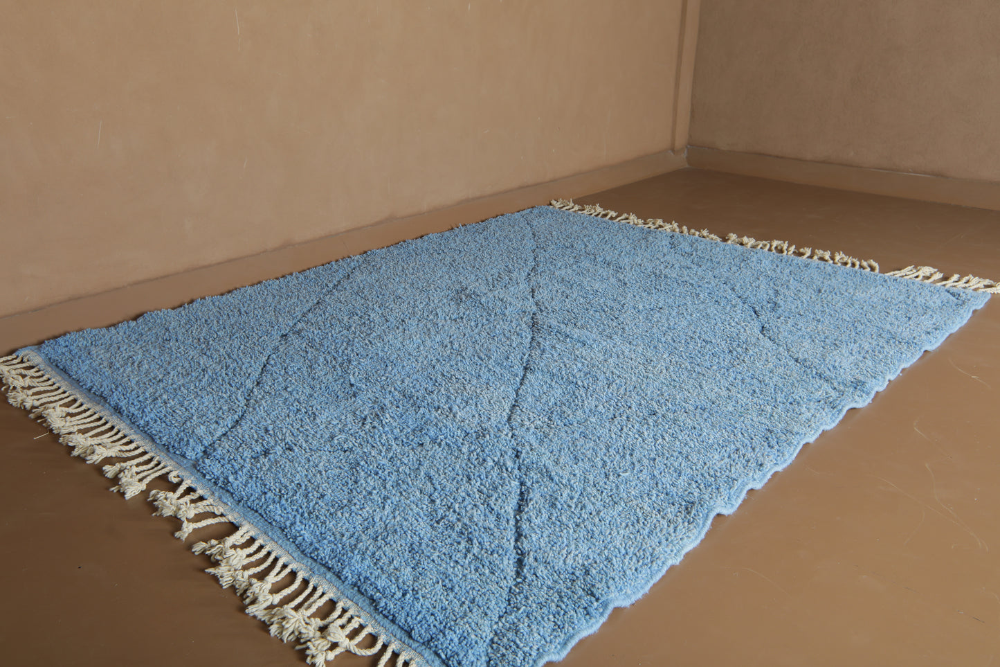 Handmade Beni ourain Rug - Custom Wool Rug - Beautiful Moroccan Design