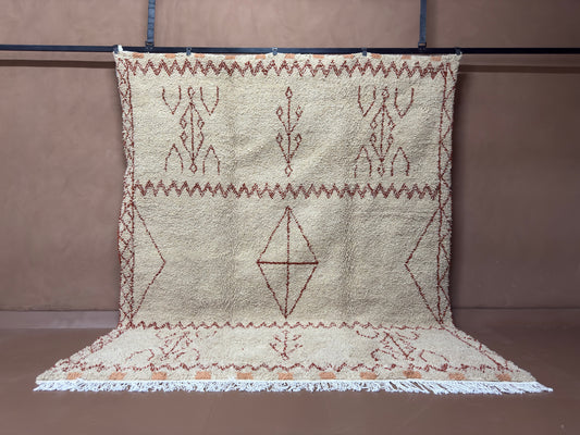 Custom Handwoven Moroccan Rug -Wool rug