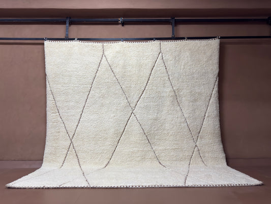 Handwoven Moroccan Beni Ourain Wool Rug – Custom rug
