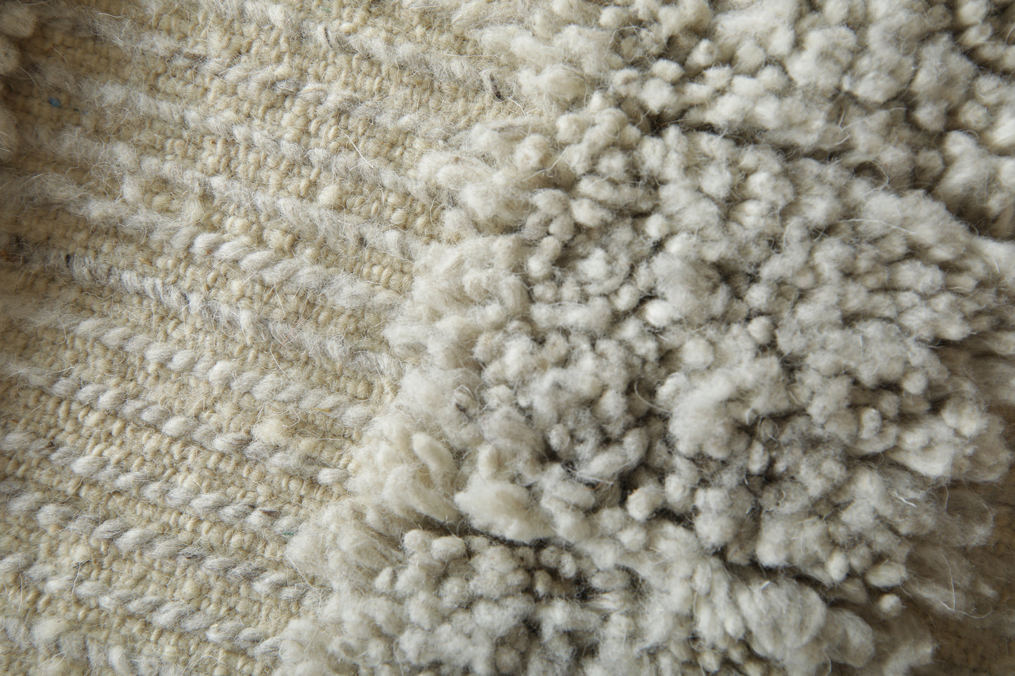 Handmade Moroccan Rug - Neutral Geometric Design - Custom Wool Rug