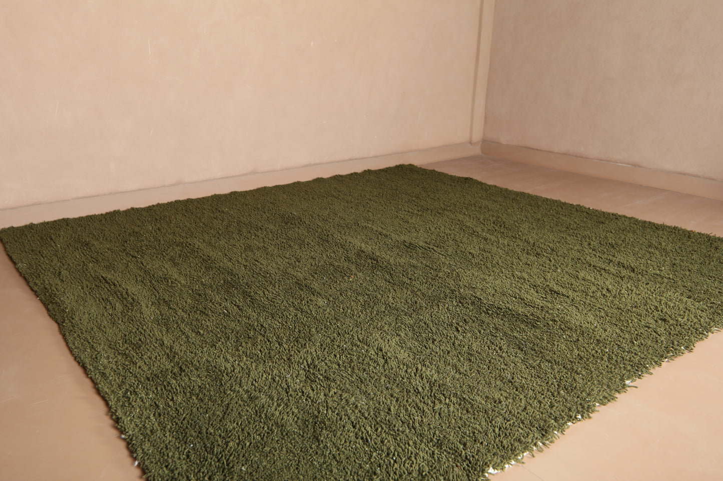 Handwoven Rug - Olive Depth - Custom Moroccan Rug