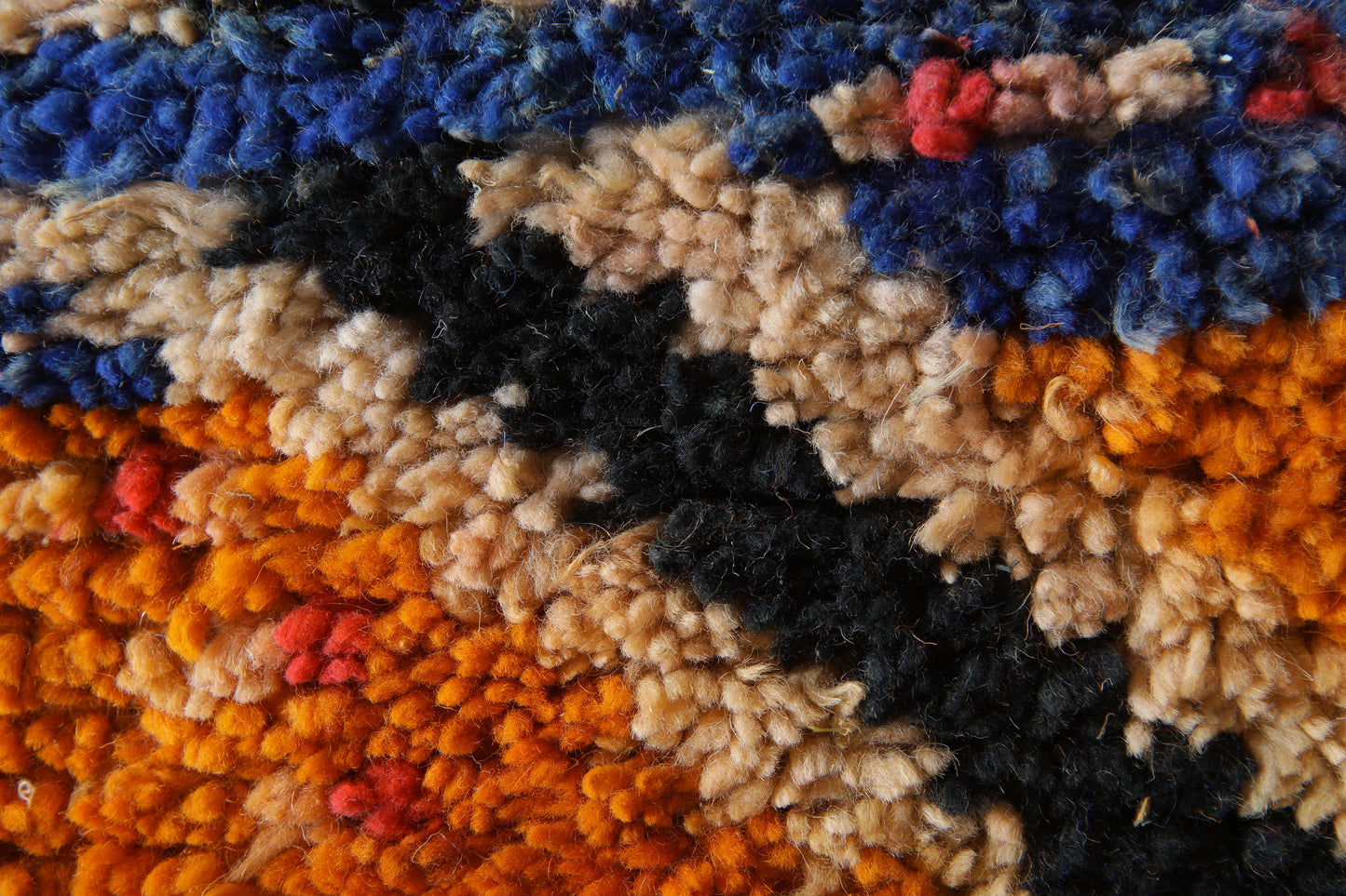 Handmade Moroccan Boujaad Rug – Vibrant Multicolor Geometric Wool Design