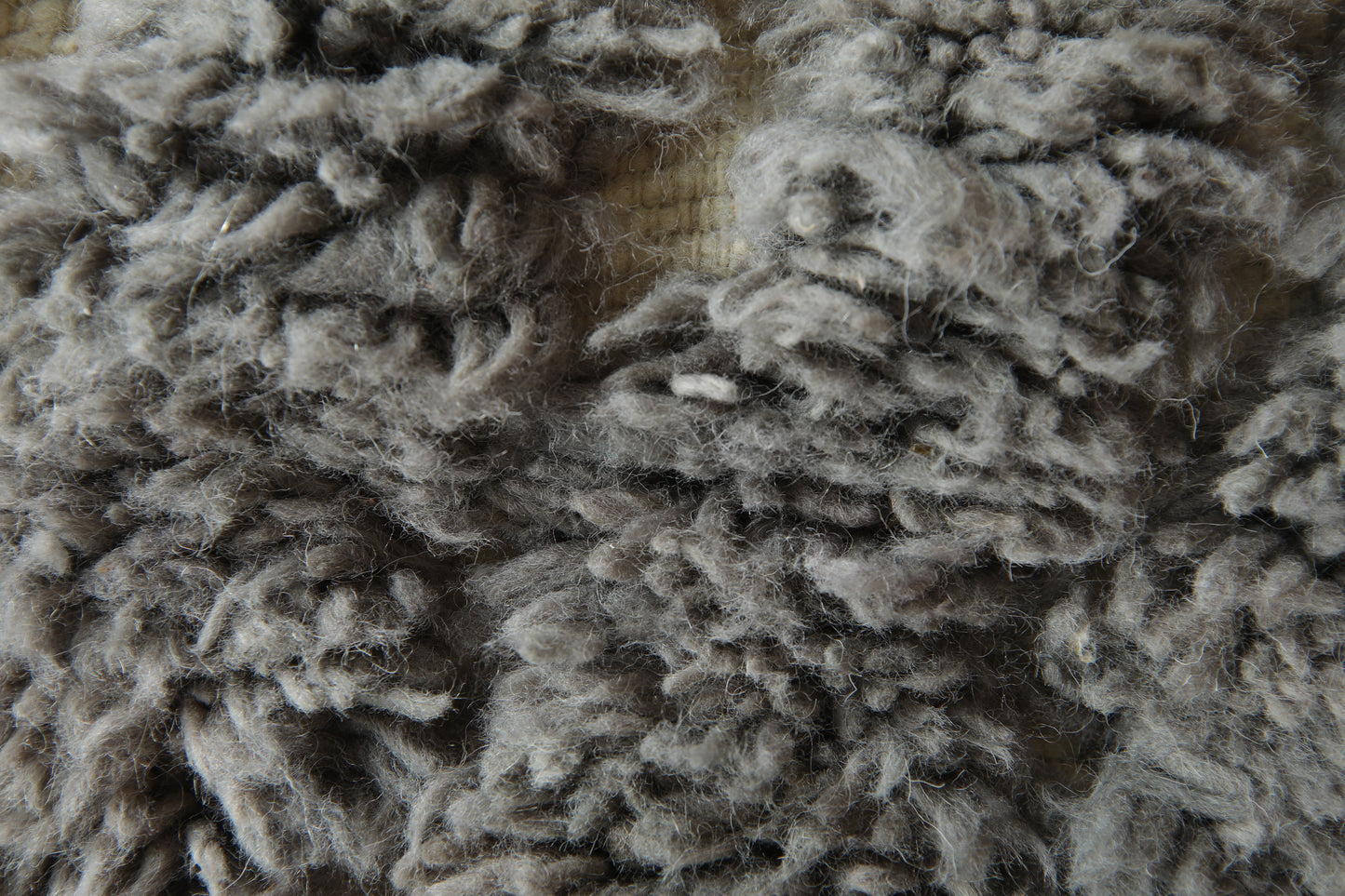 Custom Handmade Moroccan Rug – Gray & Cream Geometric Wool Design