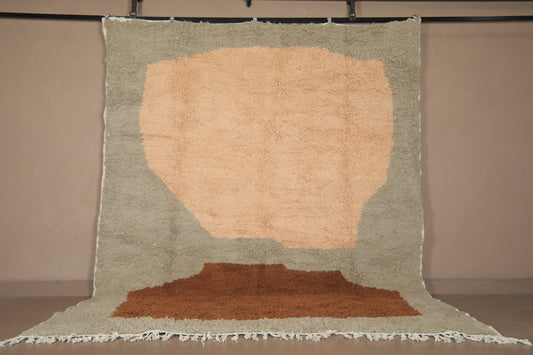 Moroccan Wool Rug - hand-knotted Rug - Custom Rug