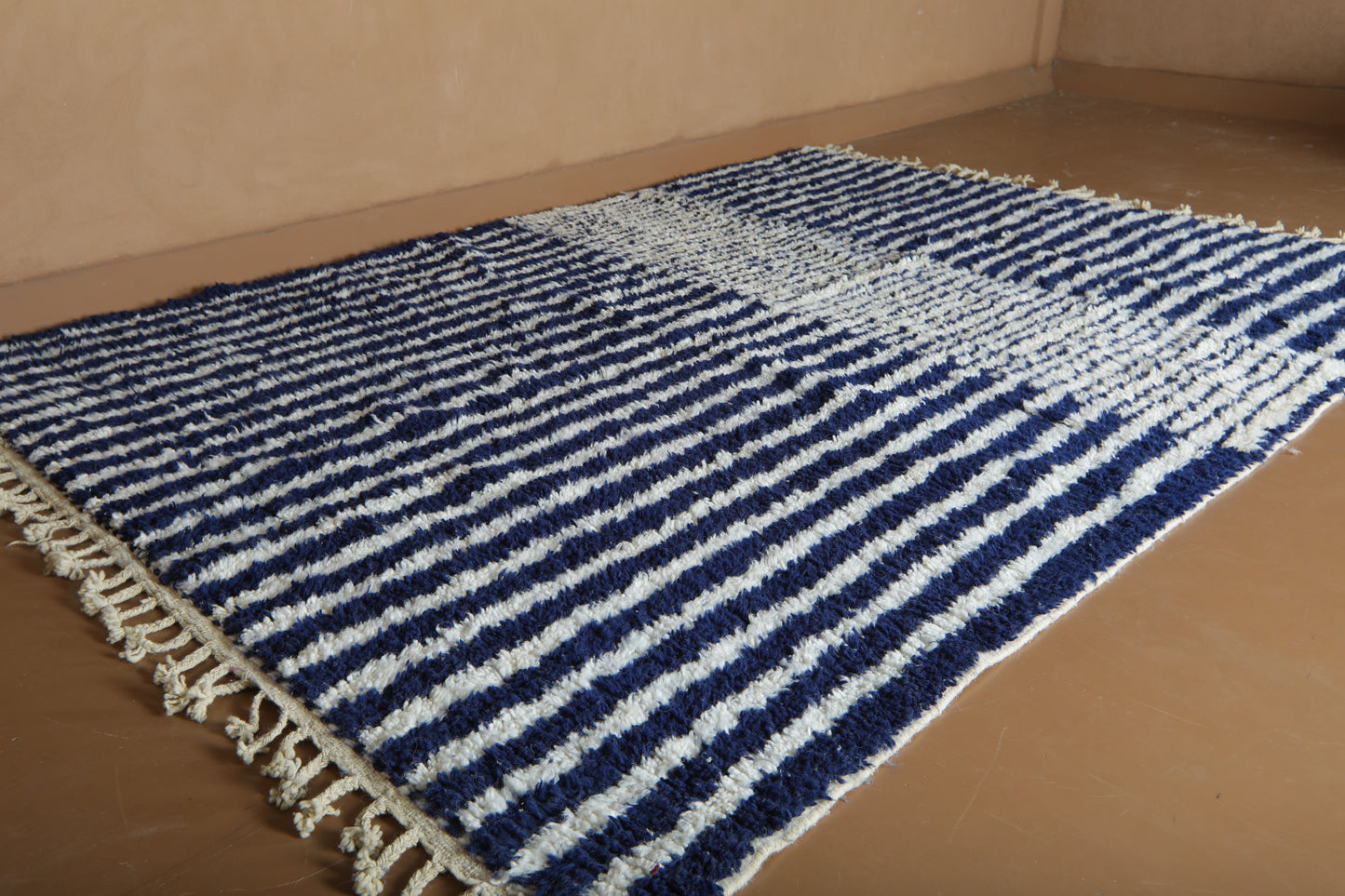 Custom Handwoven Moroccan Rug - Modern High-Pile Artisan Rug