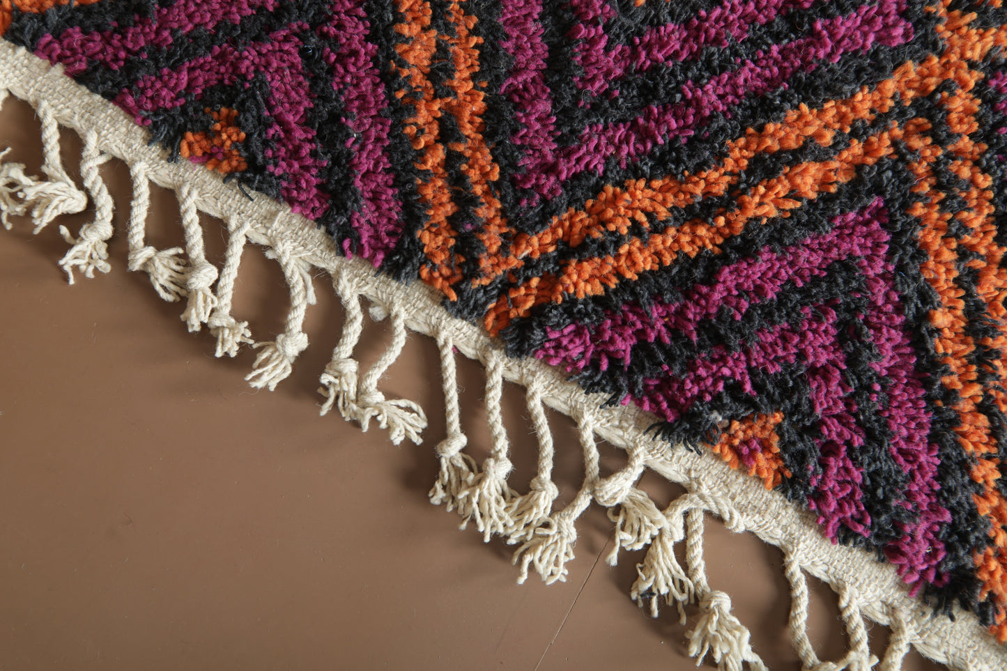 Handwoven Moroccan Wool Rug – Diamond Pattern -Custom rug