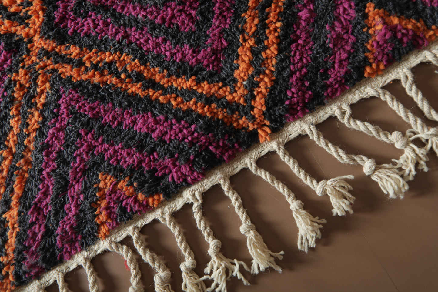 Handwoven Moroccan Wool Rug – Diamond Pattern -Custom rug