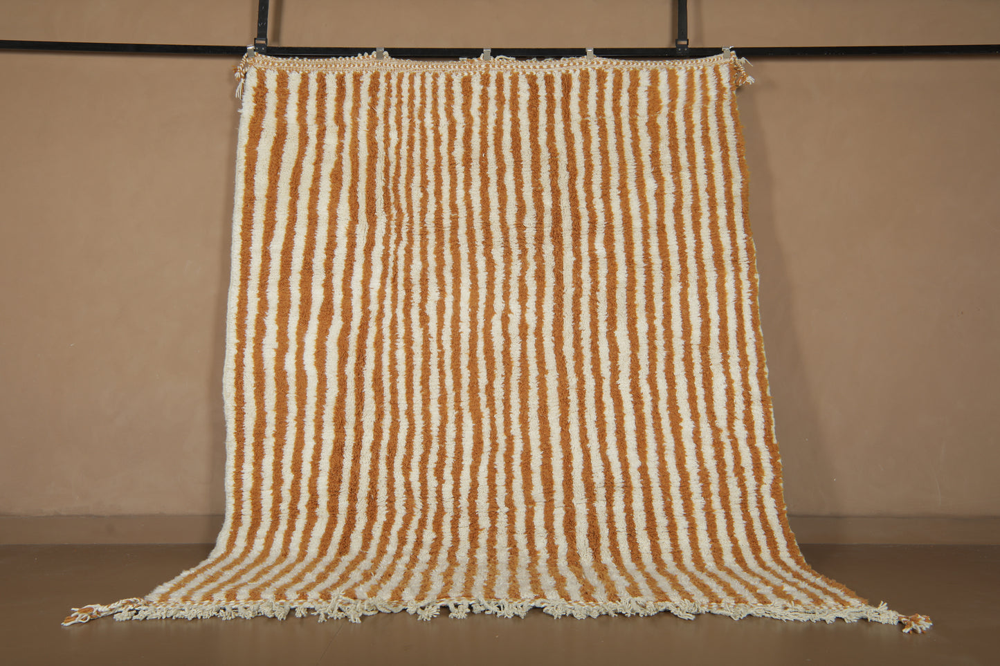 Handmade Moroccan Rug - Custom Rug - Orange Wool Rug