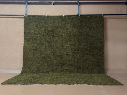 Handwoven Rug - Olive Depth - Custom Moroccan Rug