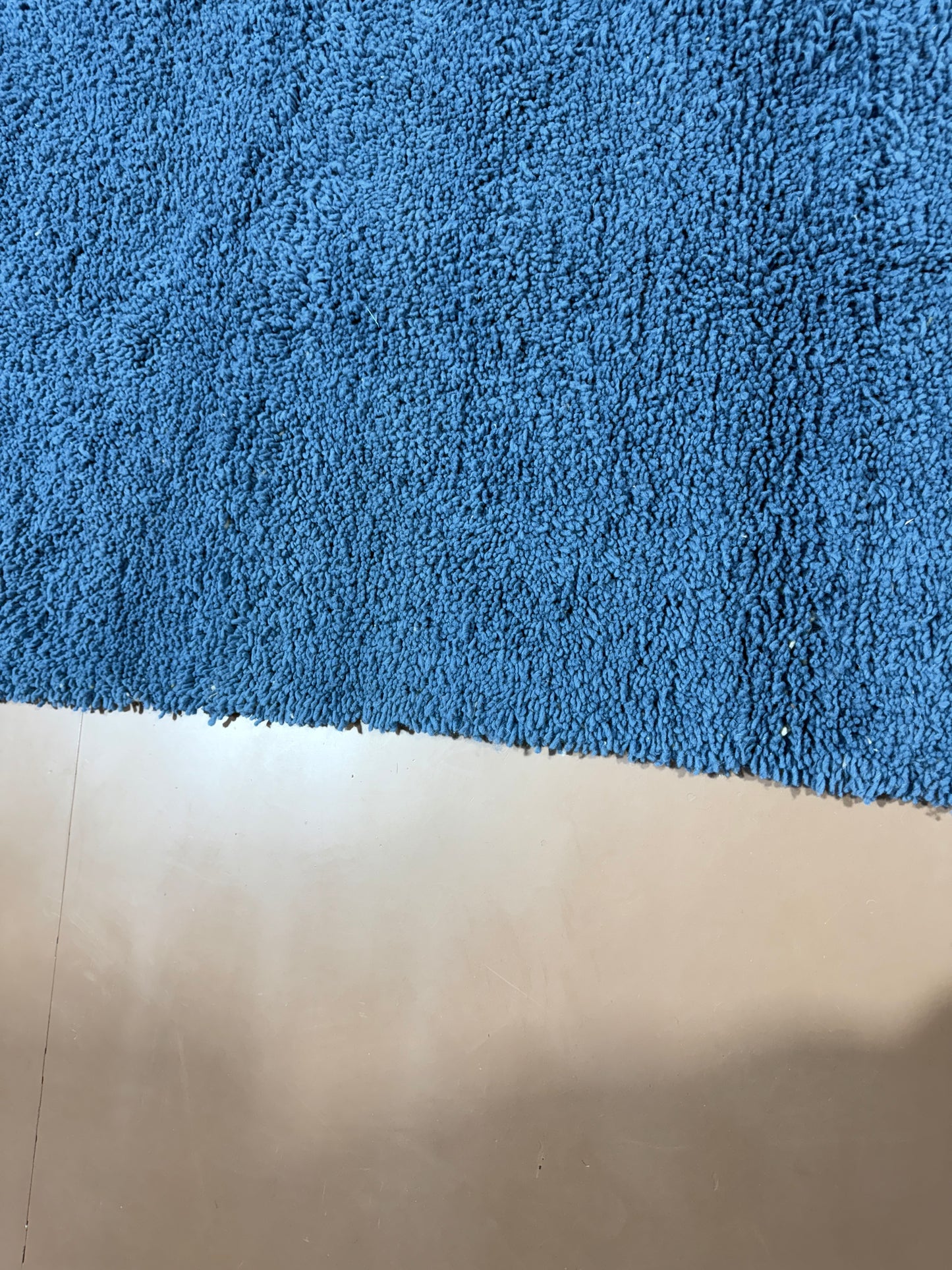Handmade Blue Moroccan Rug – Minimalist Beauty with Artisan Soul