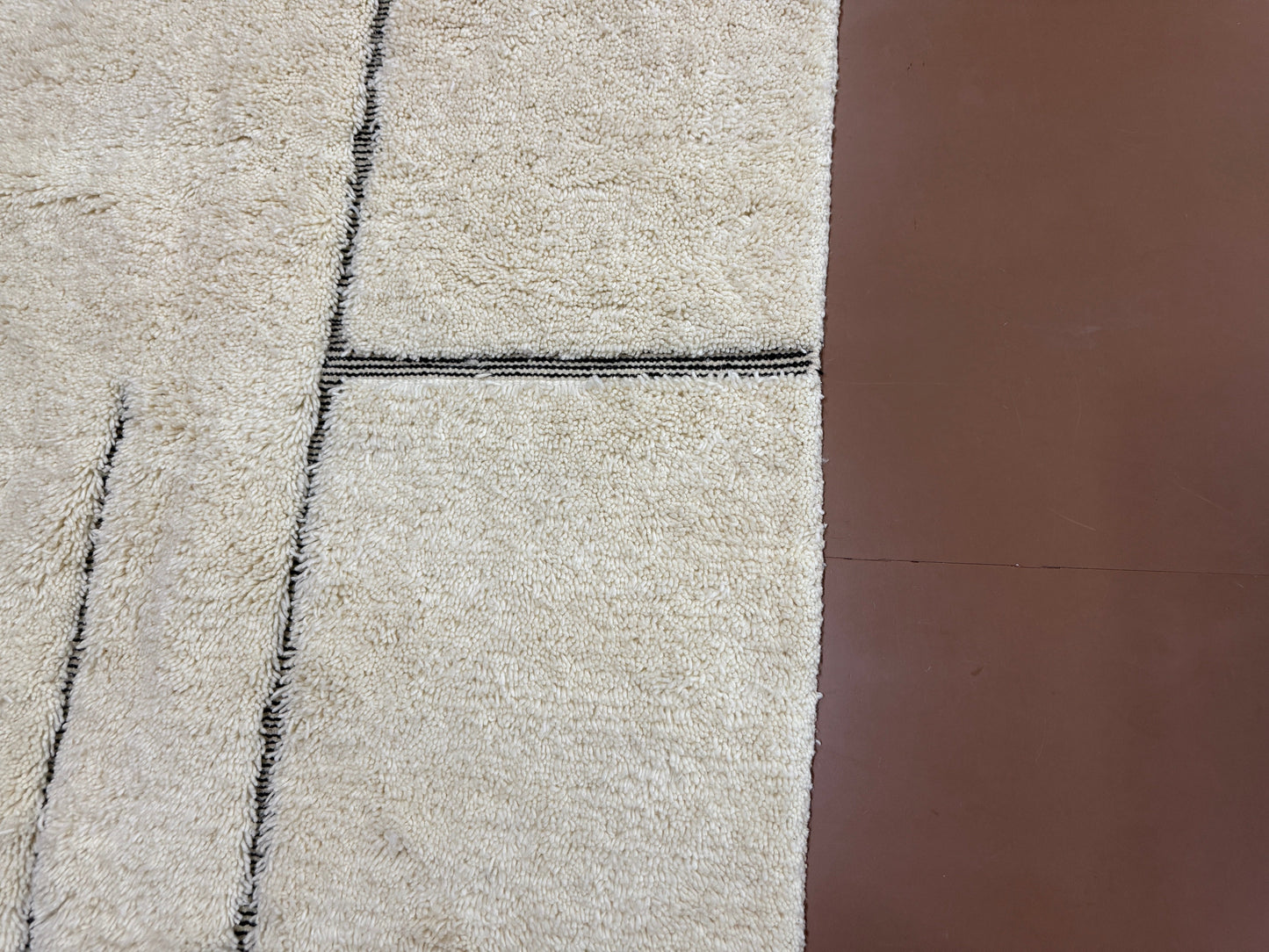 Handwoven Moroccan Rug - Modern Lines - Custom rug