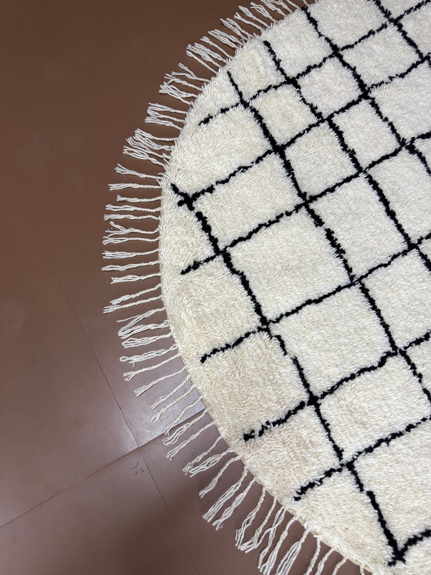 Custom Berber Moroccan Round Rug - Unique Handcrafted Carpet