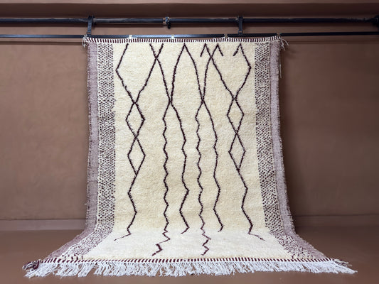 Handwoven Moroccan Rug – Abstract Diamond Design- Custom rug