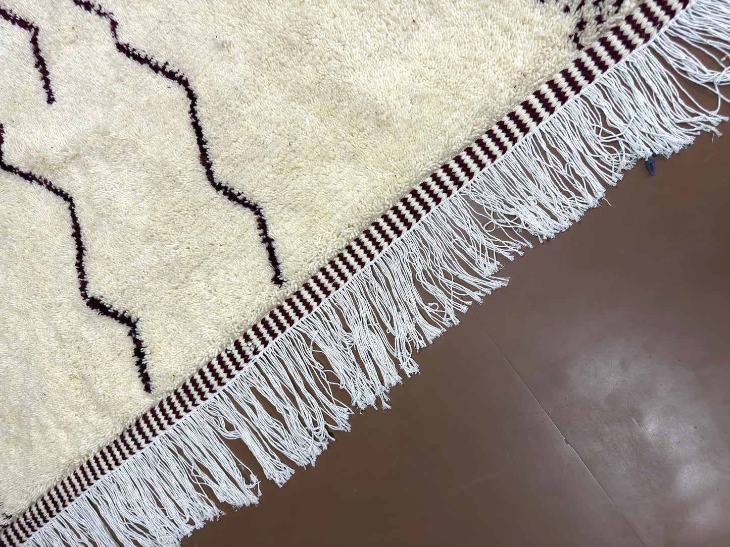 Handwoven Moroccan Rug – Abstract Diamond Design- Custom rug