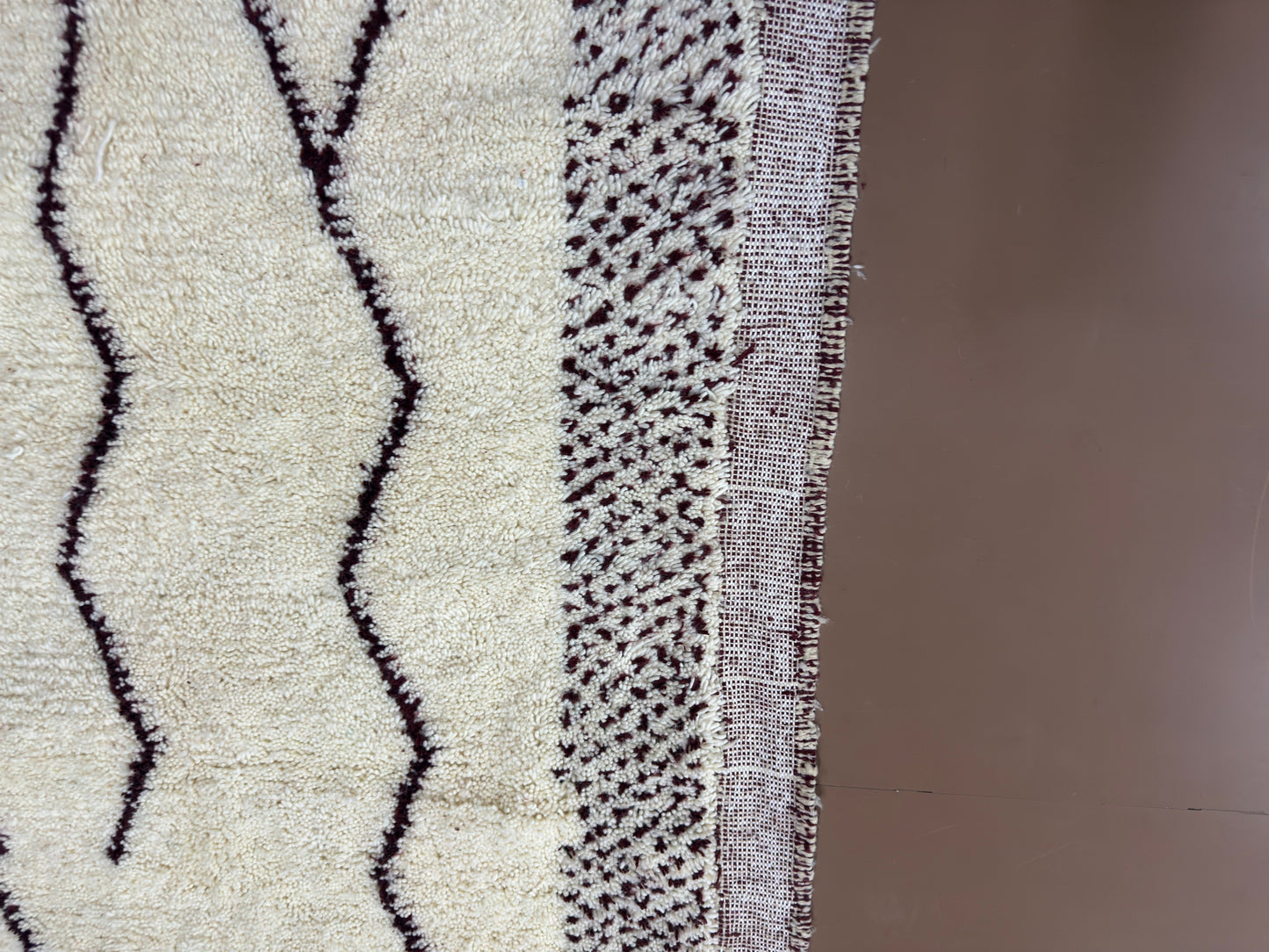 Handwoven Moroccan Rug – Abstract Diamond Design- Custom rug