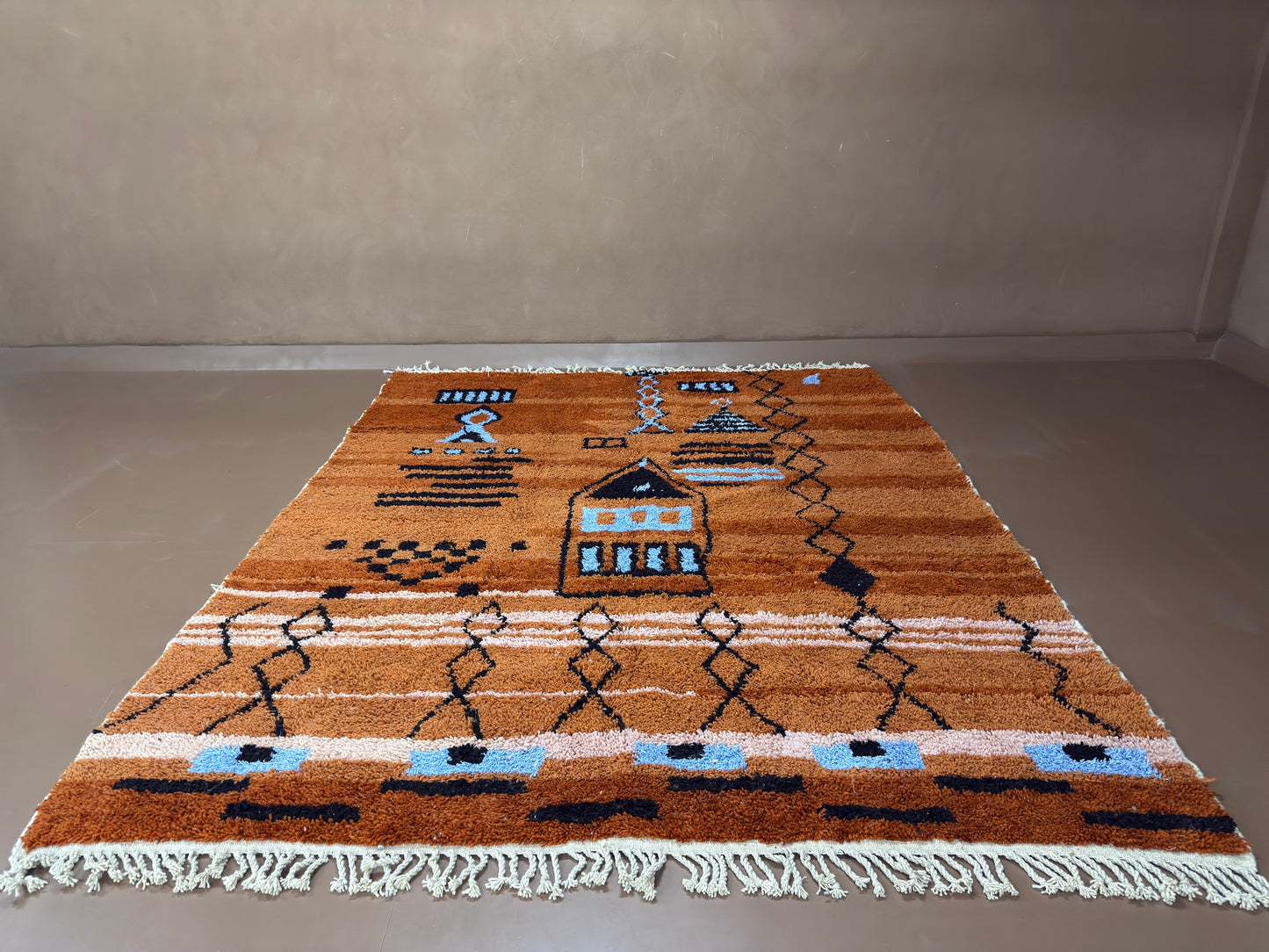 Handwoven Berber Rug – Custom Moroccan Rug - Tribal Storytelling in Wool