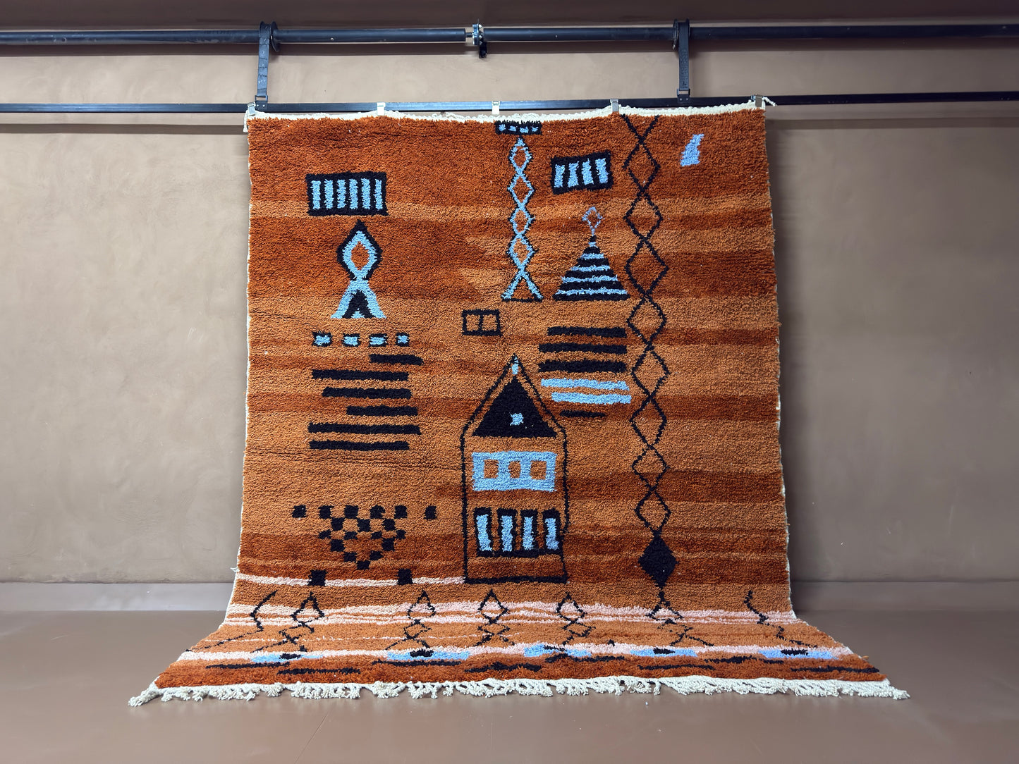 Handwoven Berber Rug – Custom Moroccan Rug - Tribal Storytelling in Wool