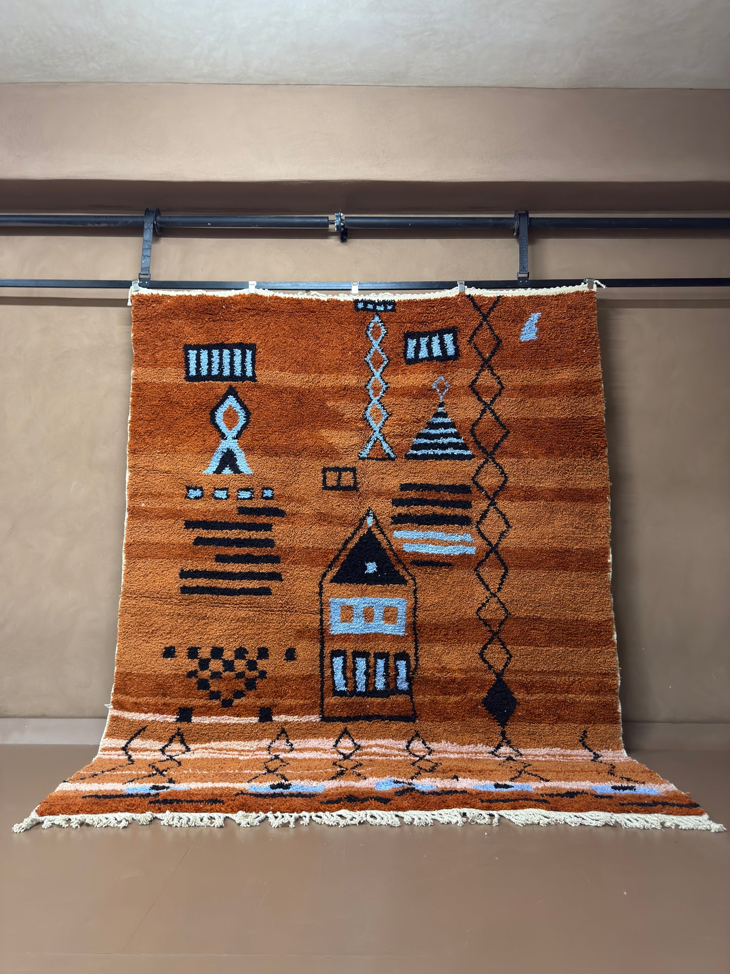 Handwoven Berber Rug – Custom Moroccan Rug - Tribal Storytelling in Wool