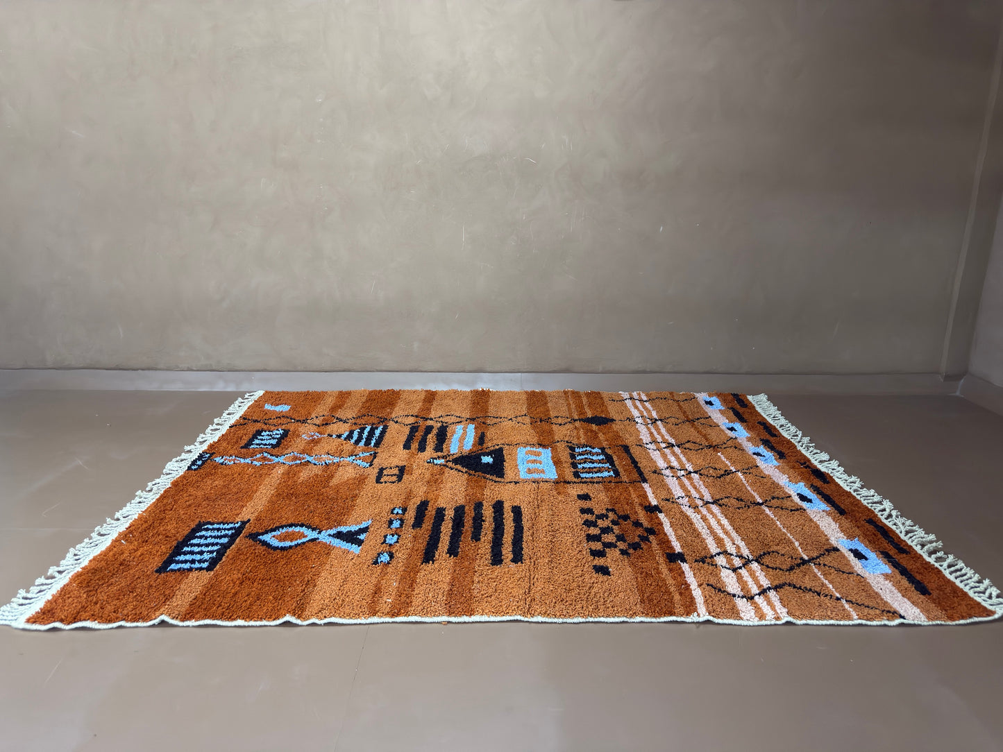 Handwoven Berber Rug – Custom Moroccan Rug - Tribal Storytelling in Wool