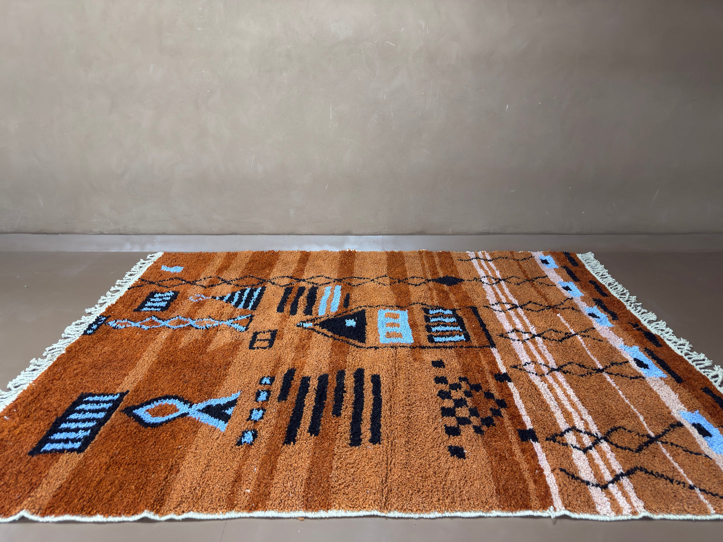 Handwoven Berber Rug – Custom Moroccan Rug - Tribal Storytelling in Wool