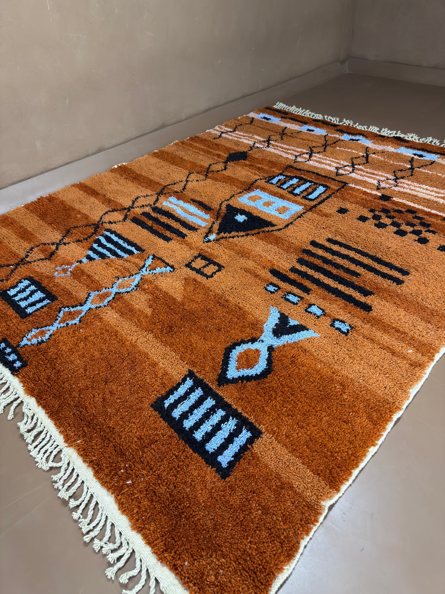 Handwoven Berber Rug – Custom Moroccan Rug - Tribal Storytelling in Wool