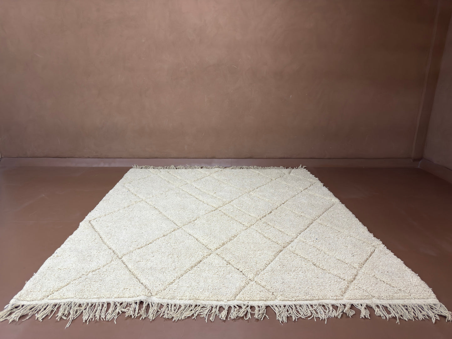 Handwoven Moroccan Rug - Custom Rug - Diamond Design