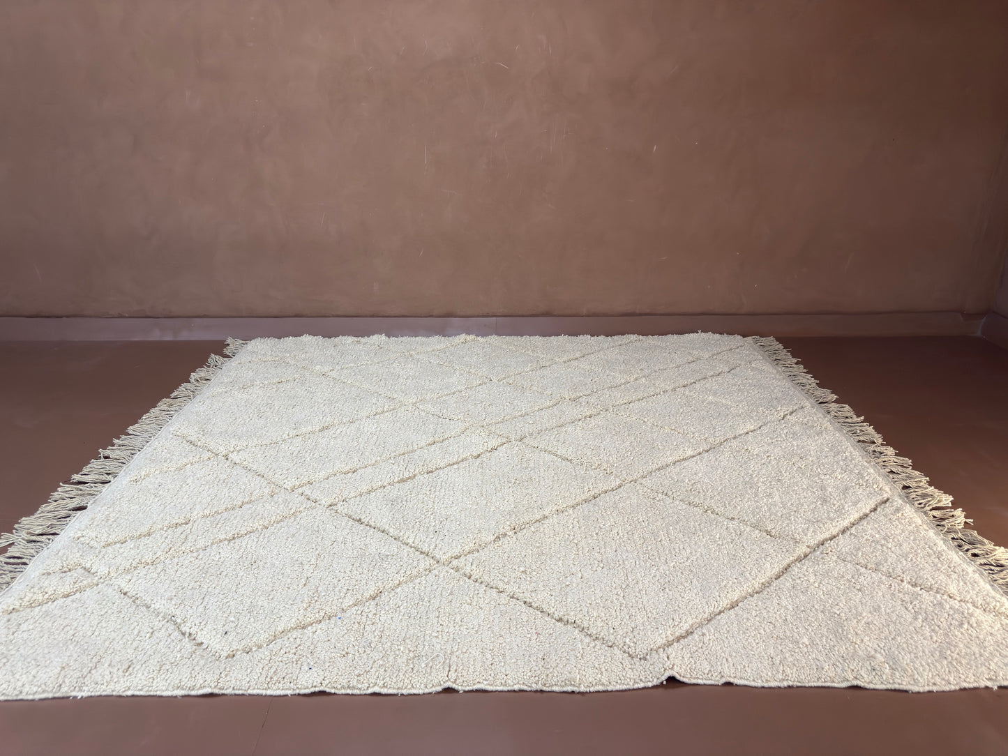 Handwoven Moroccan Rug - Custom Rug - Diamond Design