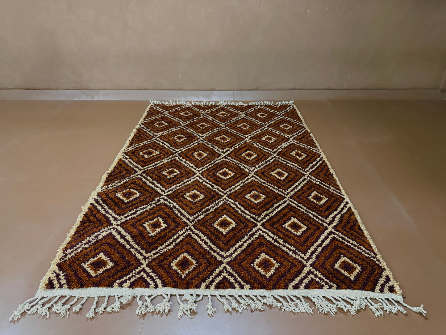 Handwoven Berber Wool Rug - Wool Rug - Custom Rug