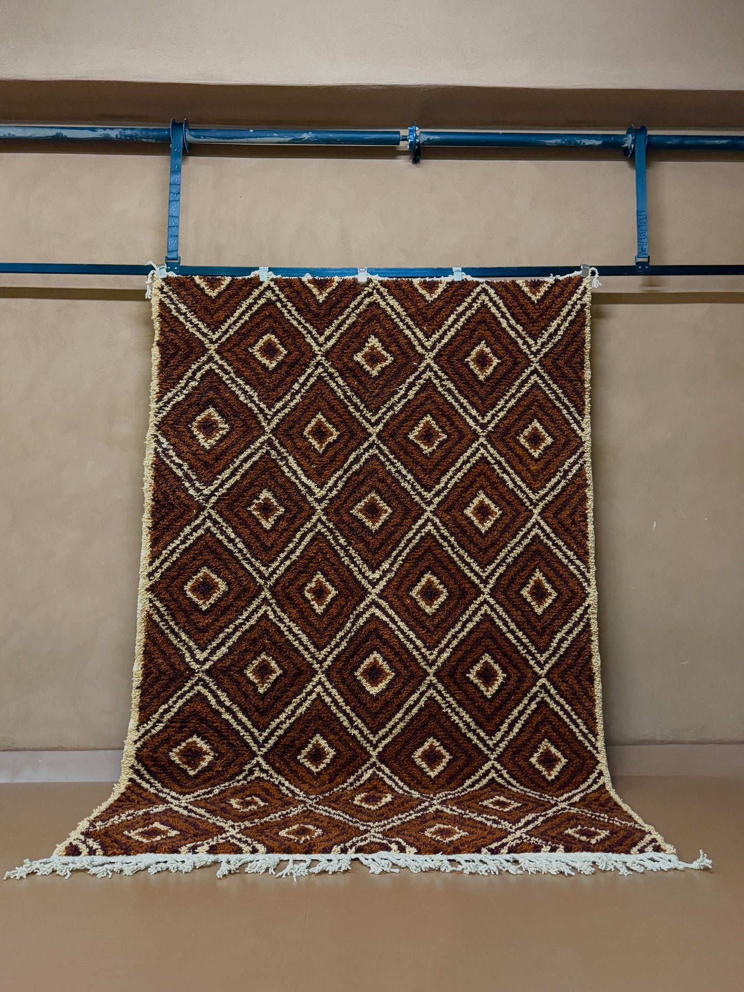 Handwoven Berber Wool Rug - Wool Rug - Custom Rug