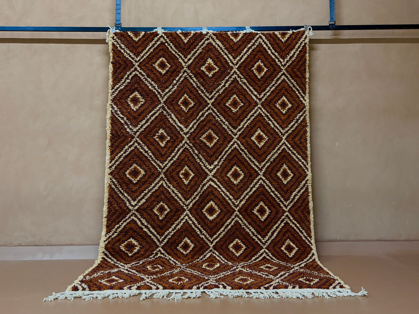 Handwoven Berber Wool Rug - Wool Rug - Custom Rug