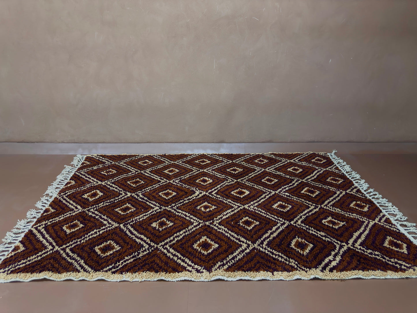 Handwoven Berber Wool Rug - Wool Rug - Custom Rug