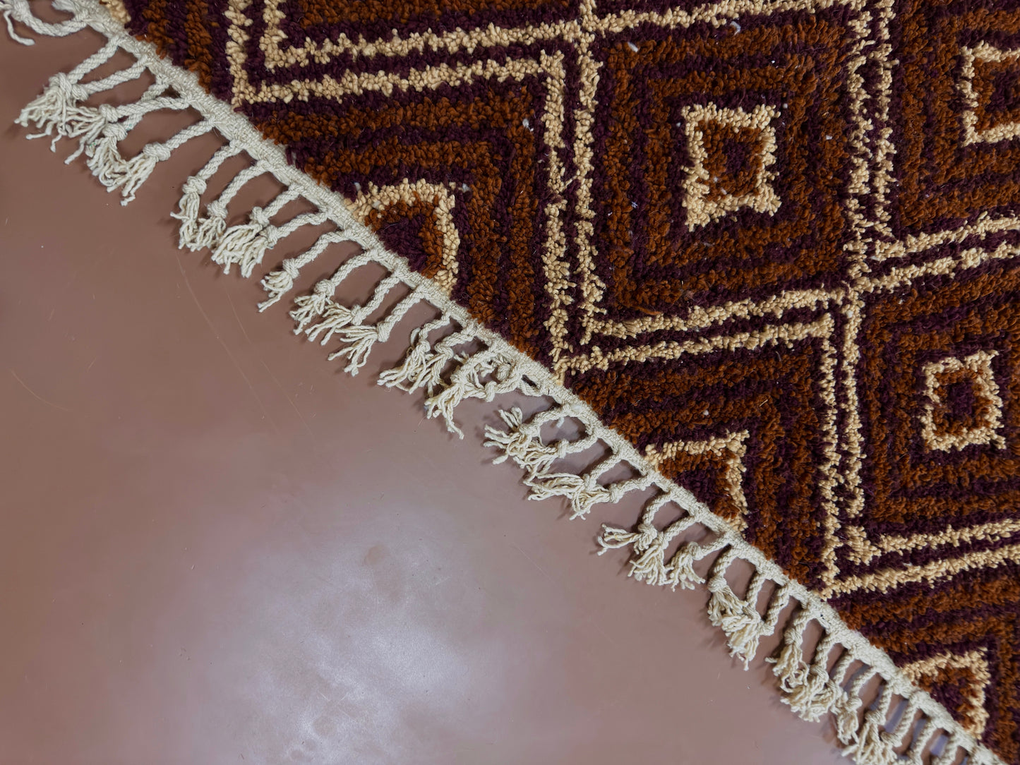 Handwoven Berber Wool Rug - Wool Rug - Custom Rug