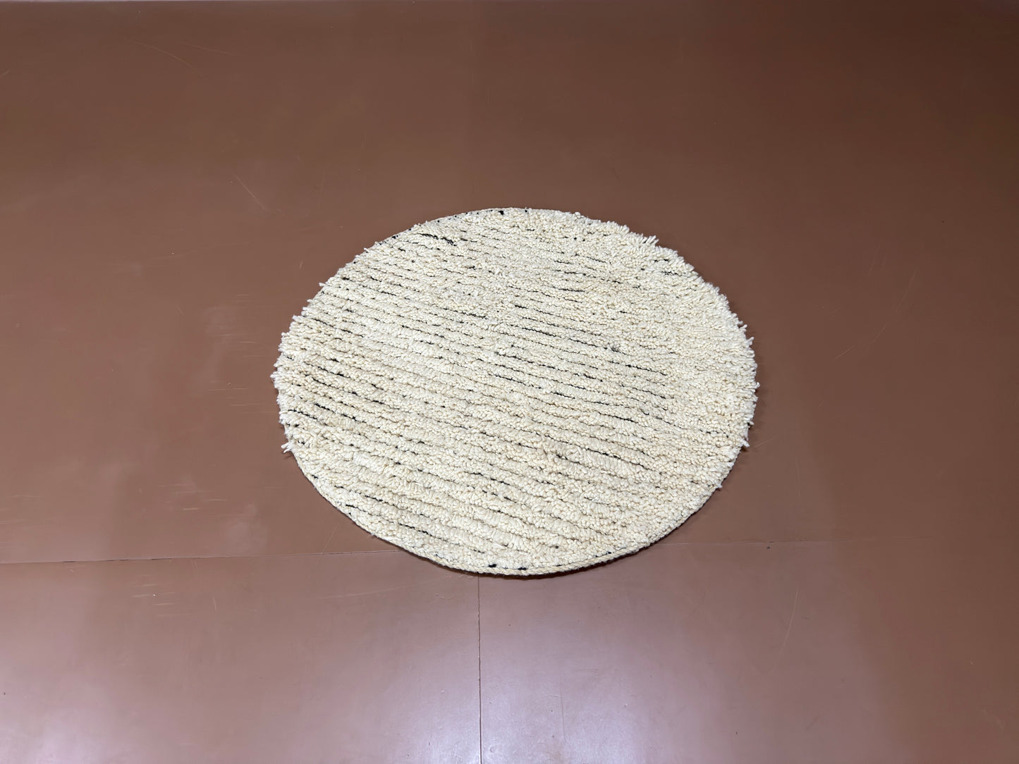 Handmade Round Rug - Custom Wool Berber Rug - Moroccan Rug