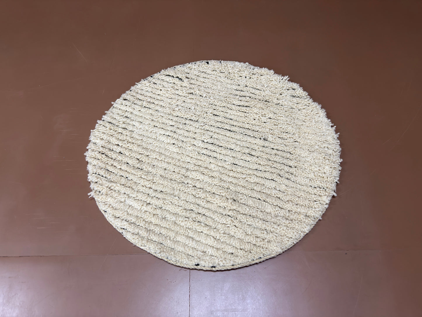 Handmade Round Rug - Custom Wool Berber Rug - Moroccan Rug