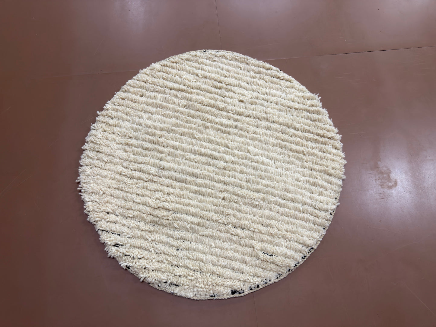 Handmade Round Rug - Custom Wool Berber Rug - Moroccan Rug